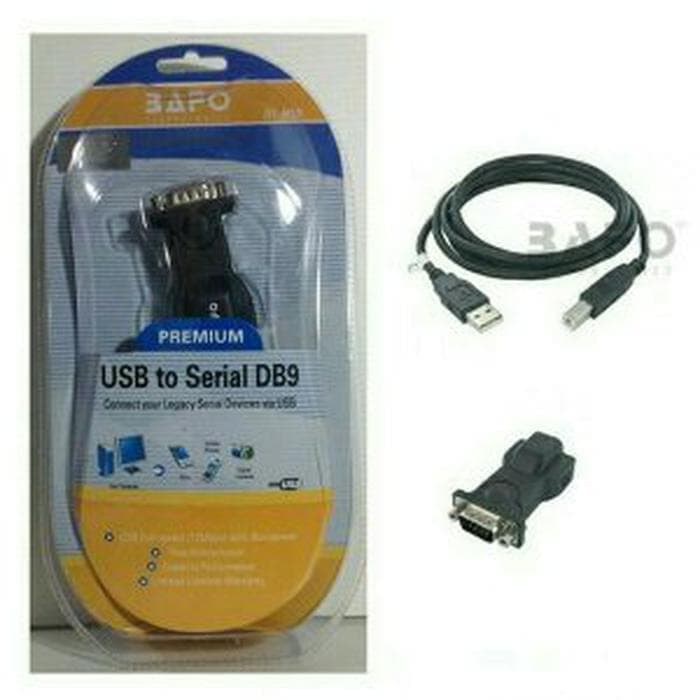 Kabel Converter USB to RS232 Serial DB 9 BAFO Premium Original