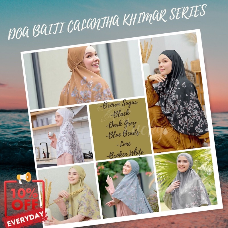 Promo DOA Khimar/Bergo (Jilbab/Hijab Instan) - Baiti Calantha Series - BUKAN REJECT