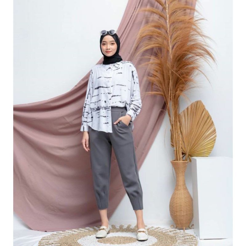 PAKAIAN WANITA - AZIIZAH PANTS - CELANA WANITA - CELANA BAHAN - PAKAIAN TERLARIS