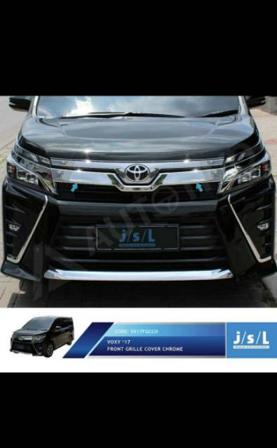 Grill depan voxy front grill cover chrome jsl