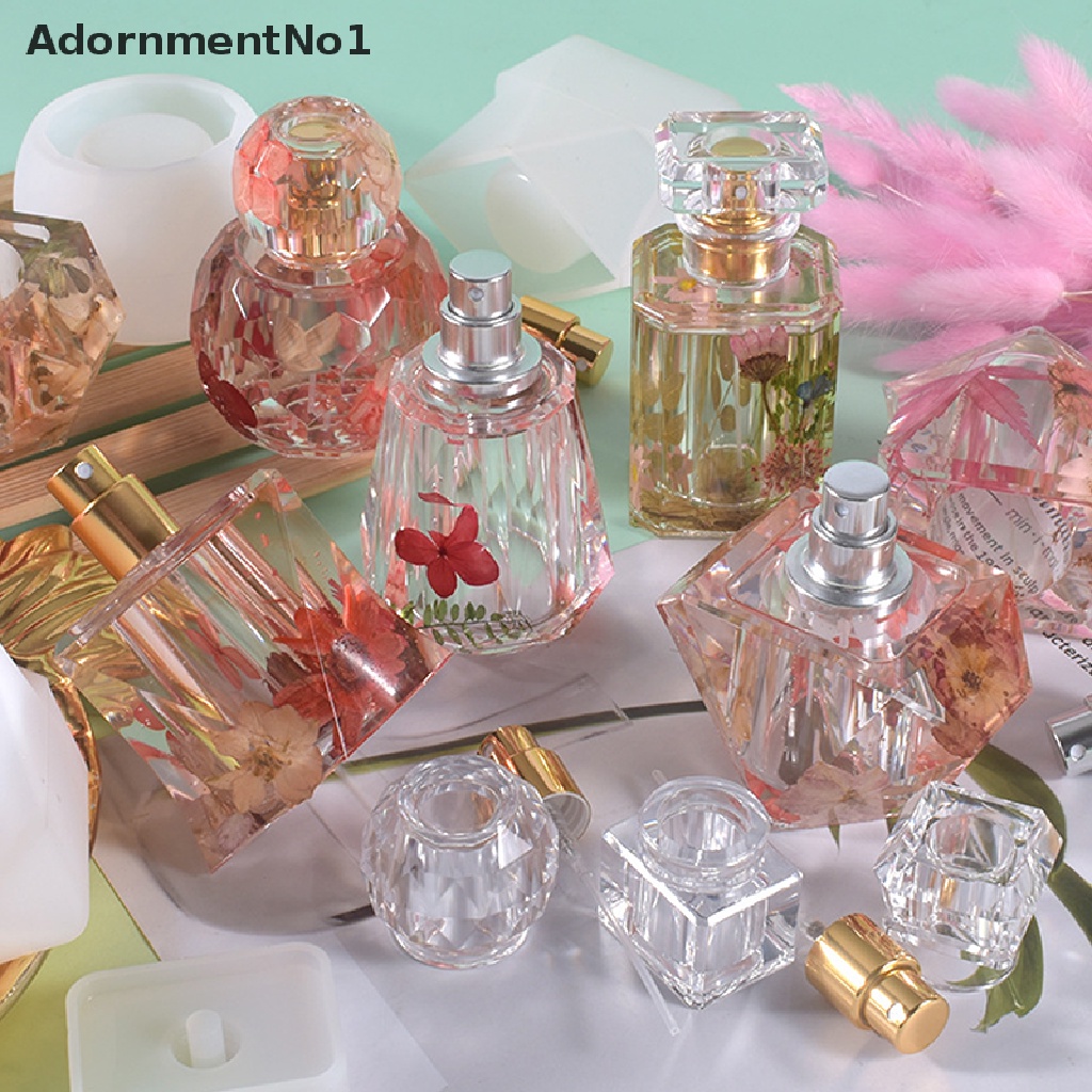 (AdornmentNo1) Cetakan Botol Parfum / Lotion / Sabun Epoxy Resin Bahan Silikon