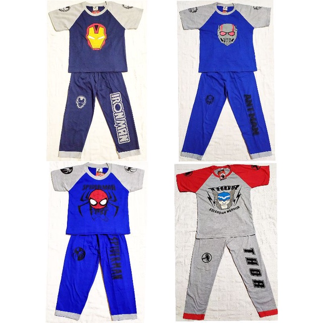 SETELAN BAJU ANAK LAKI LAKI ZORRO | BAJU TIDUR COWOK UMUR 2-12 TAHUN