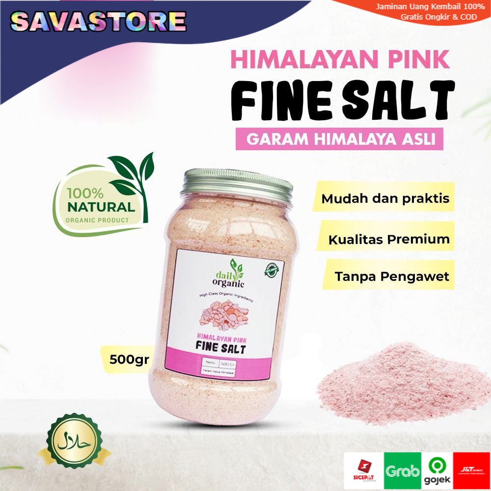 GARAM HIMALAYA PREMIUM DAILY ORGANIC HIMALAYAN PINK SALT ORIGINAL ASLI 100%