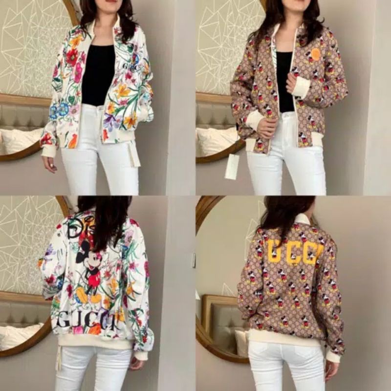 RICHFASHION14- JACKET GU*CI BOLAK BALIK/JAKET GUCCI MICKEY /JAKET WANITA GU*CI