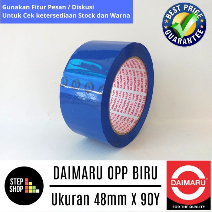 

Mantap Daimaru Opp Biru- Lakban Biru - Solatip Biru - 48Mm X 90Y Biru Gilaa!!!