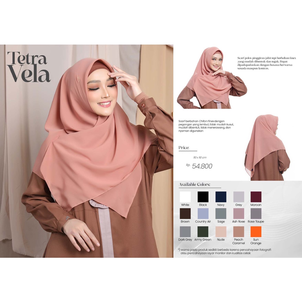 RABBANI ORI Kerudung Segiempat Rabbani Tetra Vela