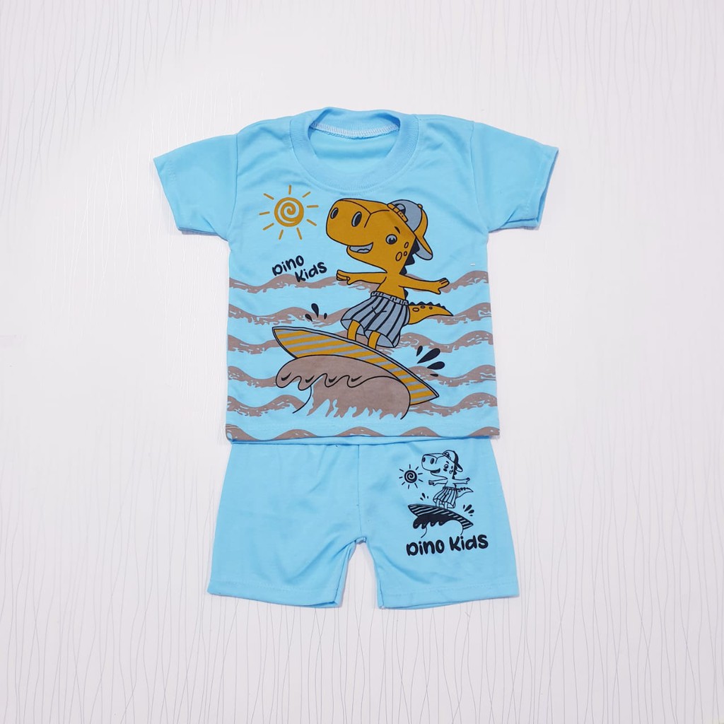 COD pakaian baby alicia usia 0-12 bulan dino kids / baju anak laki-laki setelan bayi