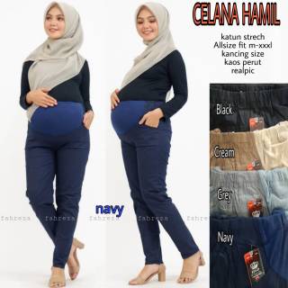  Celana  Bumil Ibu Hamil  bahan  katun strech melar nyaman 