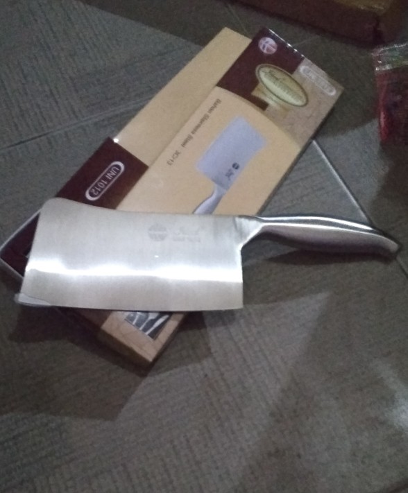 Pisau Golok Cincang - Pisau Daging Dan Tulang Stainless Ideal Uni 1012