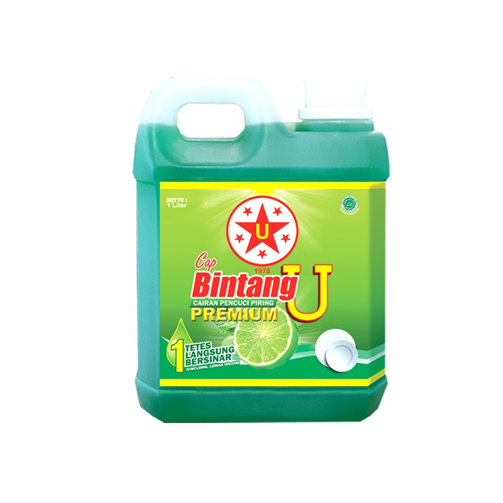 Sabun Pencuci Piring Bintang U Premium 1L (1000 ml)