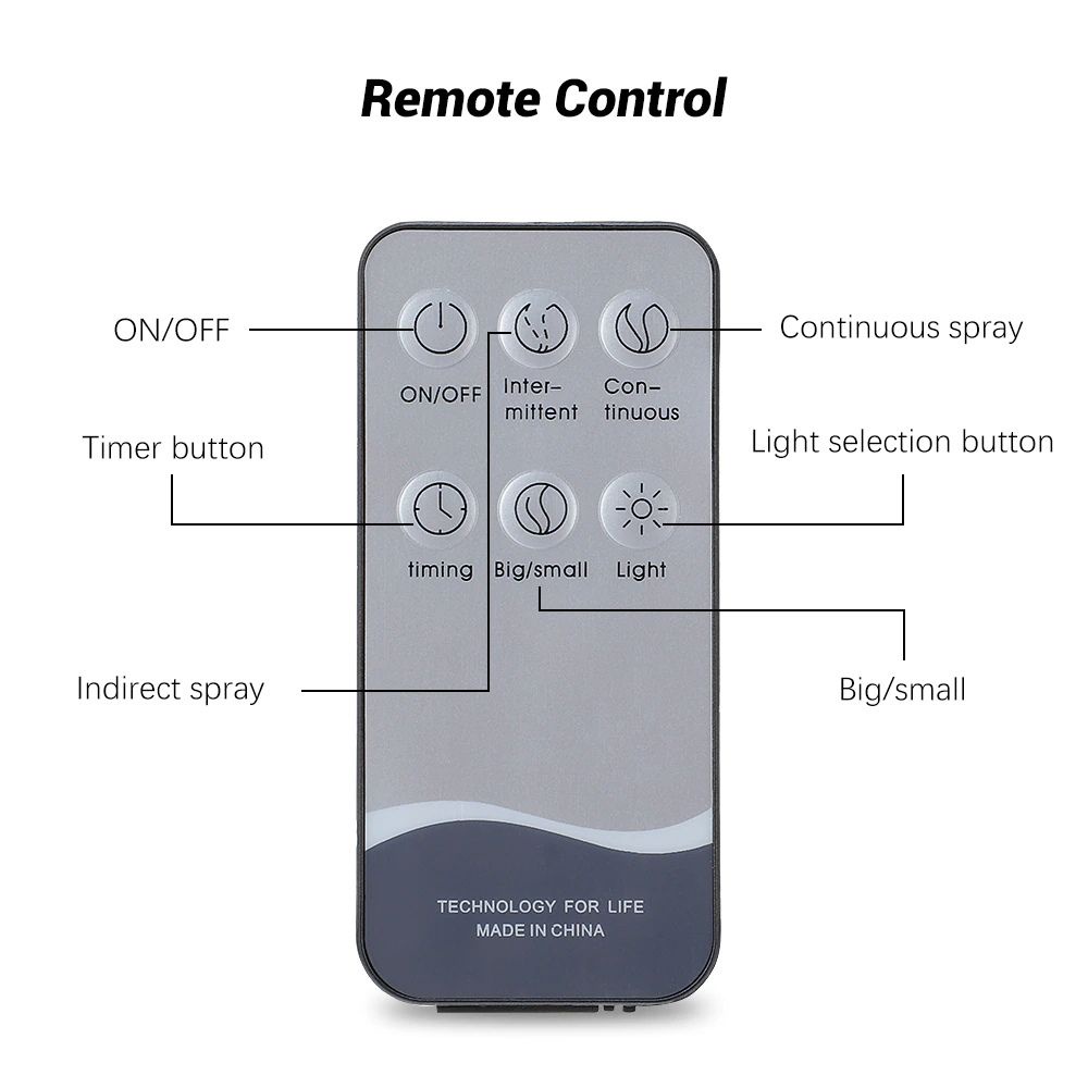 GRATIS EMAS Humidifier Pengharum ruangan Elektrik 7 LED With Remote Control 300ml