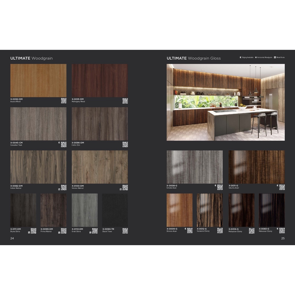 HPL Taco Woodgrain Fine Texture - Gloss - Pattern