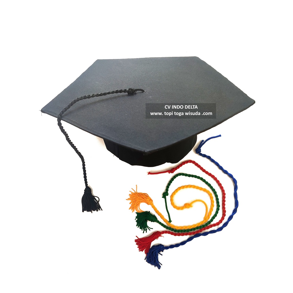 Topi Toga Wisuda Grosir Ready Stock Pesan 100 pcs free ongkir baru TK SD SMP SMA Diploma Sarjana D3
