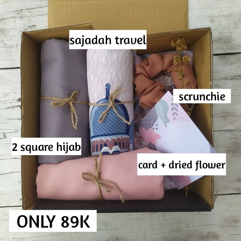 Hampers Hijab Kado Ulang Tahun Wisuda Murah | Bingkisan Parcel Kerudung