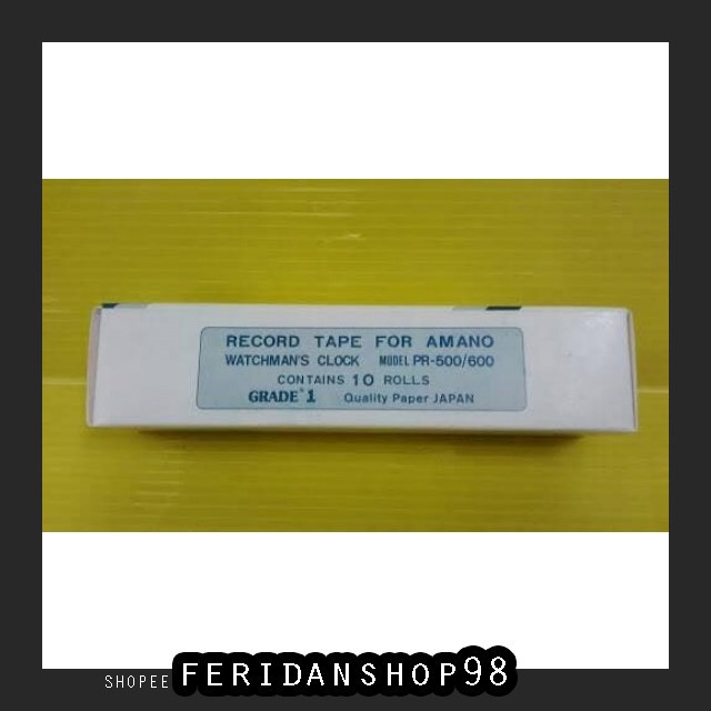 

FS1238 KERTAS PRINT & FOTOCOPY LABEL RECORD ATK TAPE KERTAS AMANO PR-600 500 BY FERIDANSHOP98