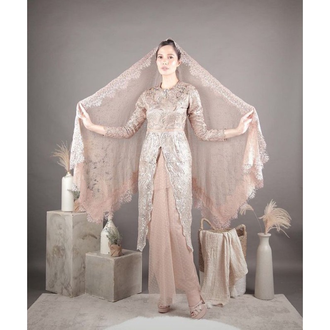 Amrthelabel Naura Set Light Brown Preloved/ Atasan & Bawahan/ Kondisi sangat bagus