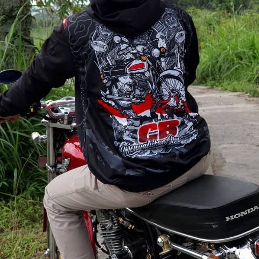 Ready  Jaket Hodie CB Full Printing premium Distro  CB ZONA MERAH
