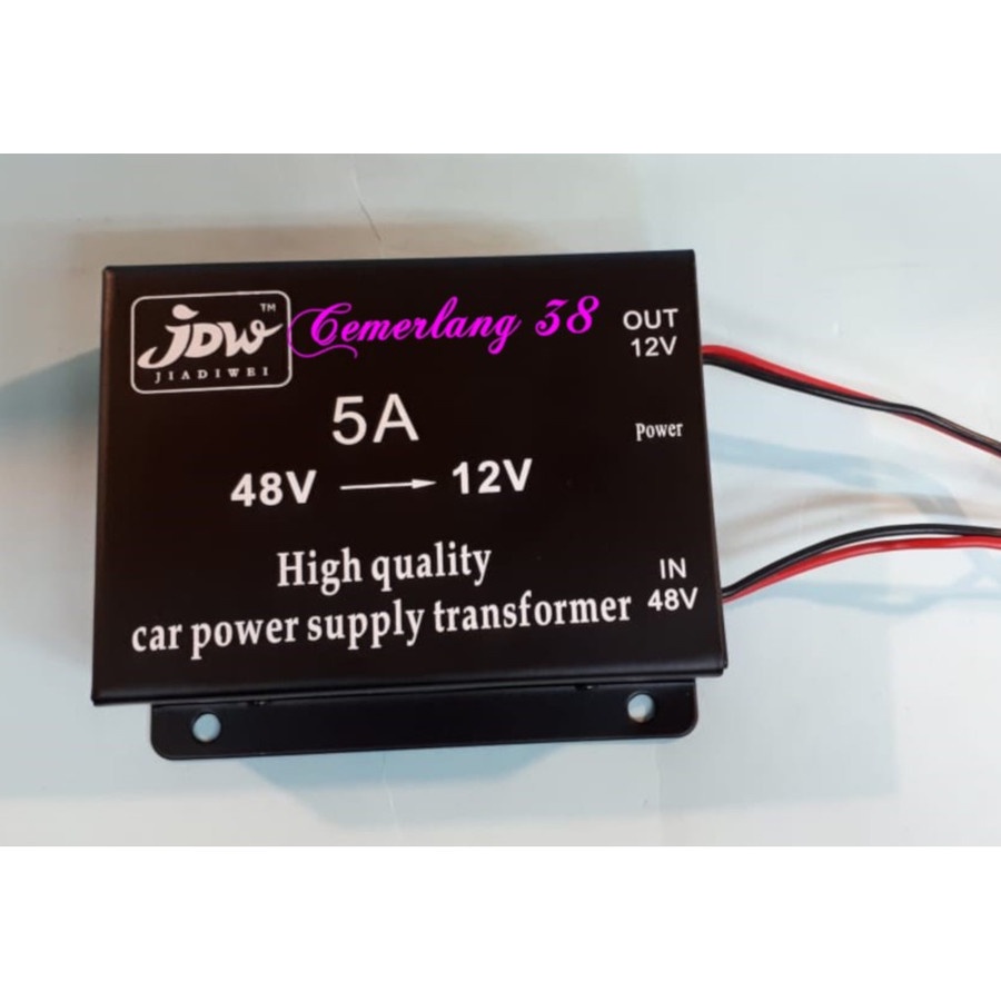 DC-DC CONVERTER STEP DOWN 48V TO 12V 5A JDW Power Supply Transformer