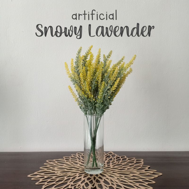 Artificial Snowy Lavender / Artifisial Lavender