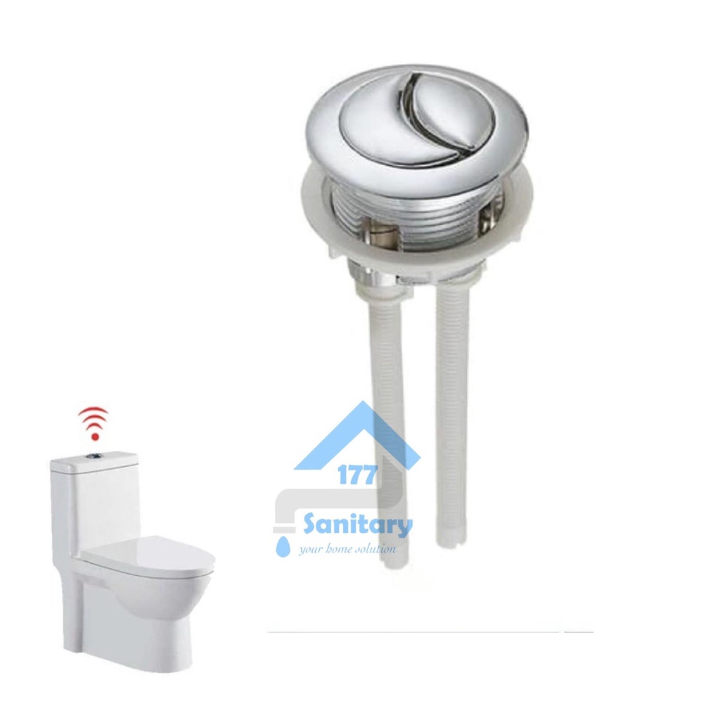 Tombol Closet Push Dual-Pencetan flushing button tekan kloset klosed dua closed double alat kloset universal flushing spare part