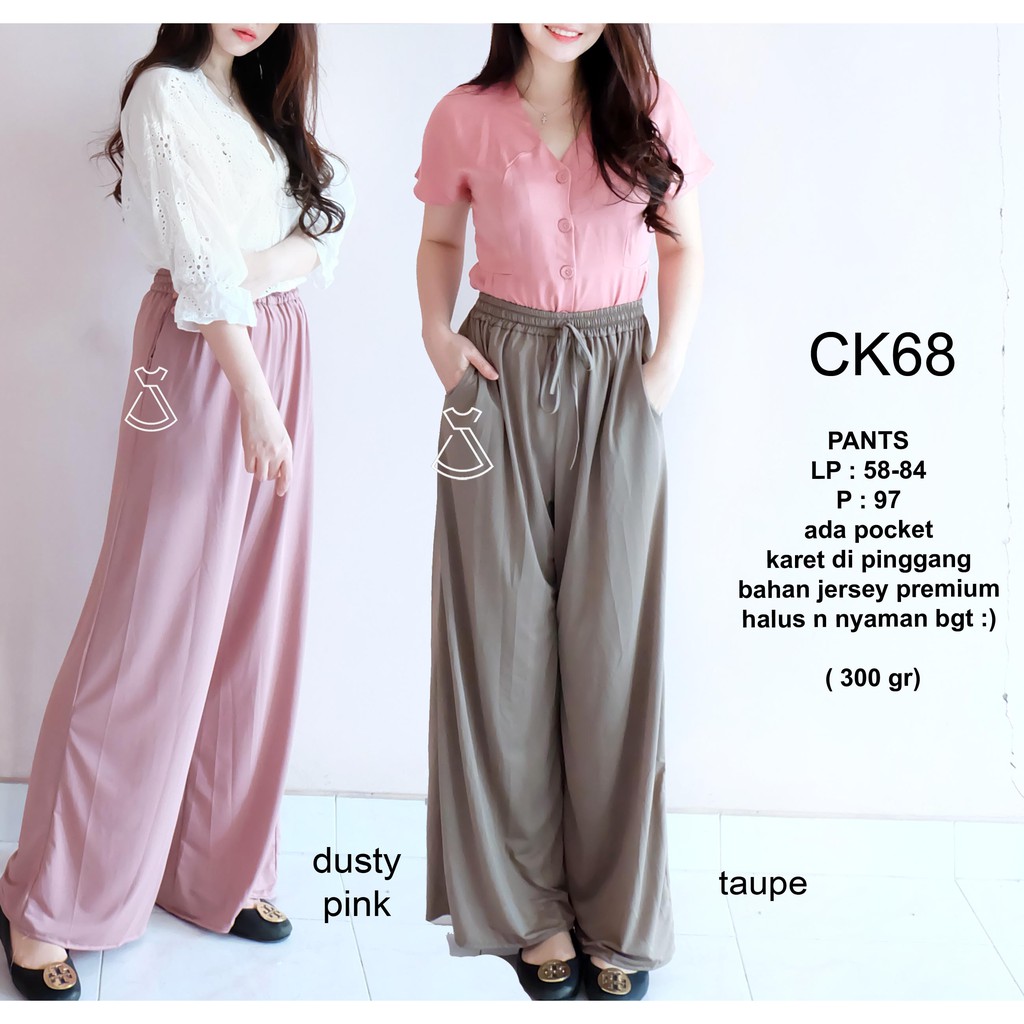 CK68 - CELANA KULOT CASUAL CELANA PANJANG KANTOR WANITA MODERN MURAH