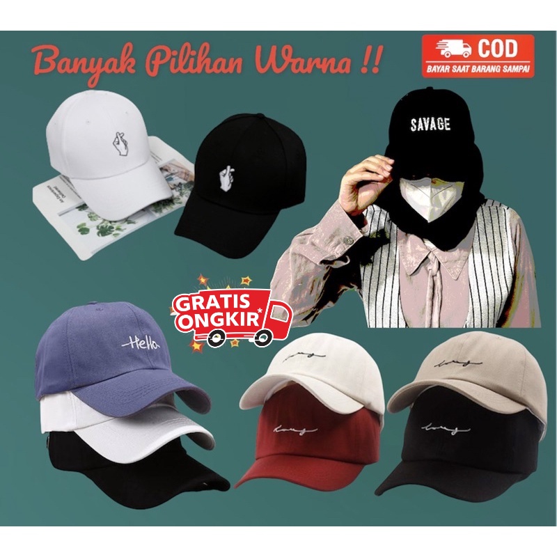 BISA COD Topi sablon desain nama Logo Topi trucker desain suka-suka bisa sablon bijian