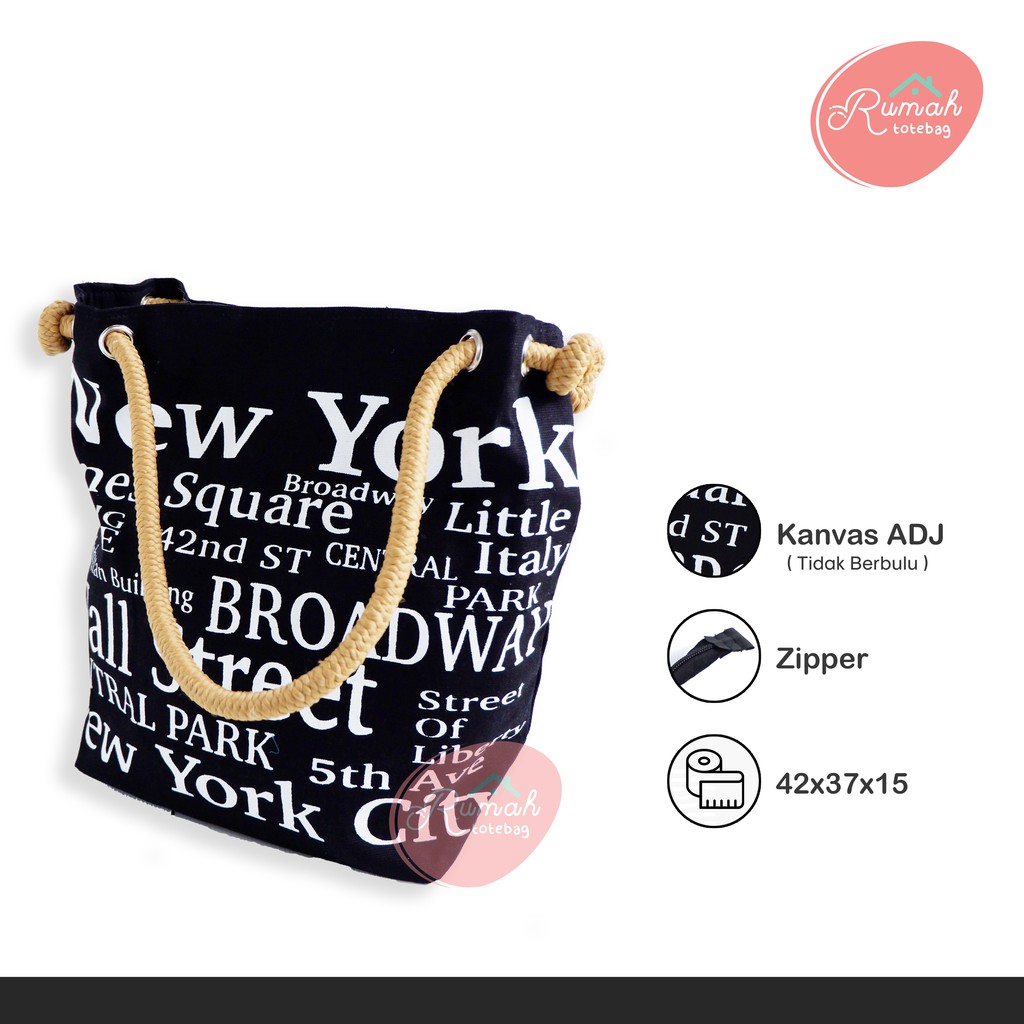 TAS_BDG - TOTEBAG UNIK KARAKTER NEW YORK