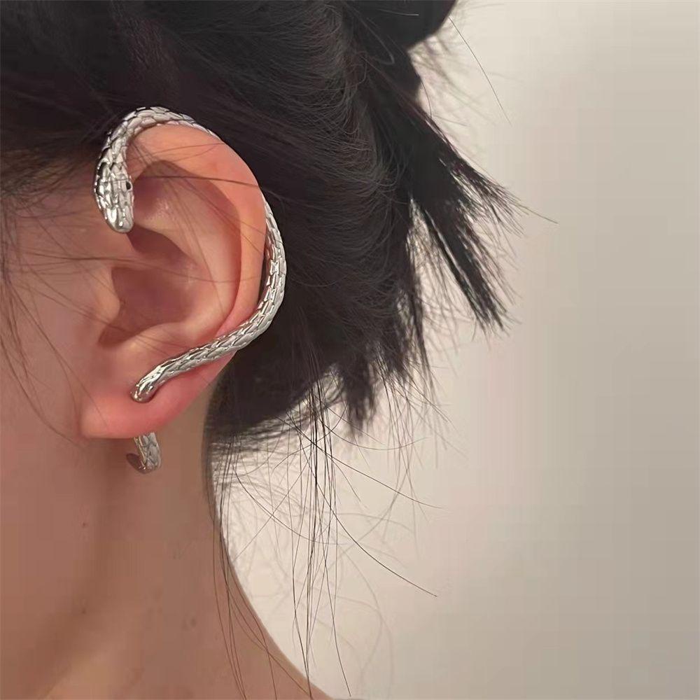 Lily Punk Anting Unisex Ear Hoop Snake Styling Eardrop Telinga Klip