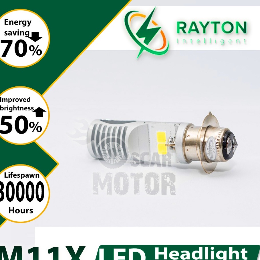 Lampu Motor AC DC RTD M11X H4 H6 Rayton Original BEBEK UNIVERSAL RTD motor