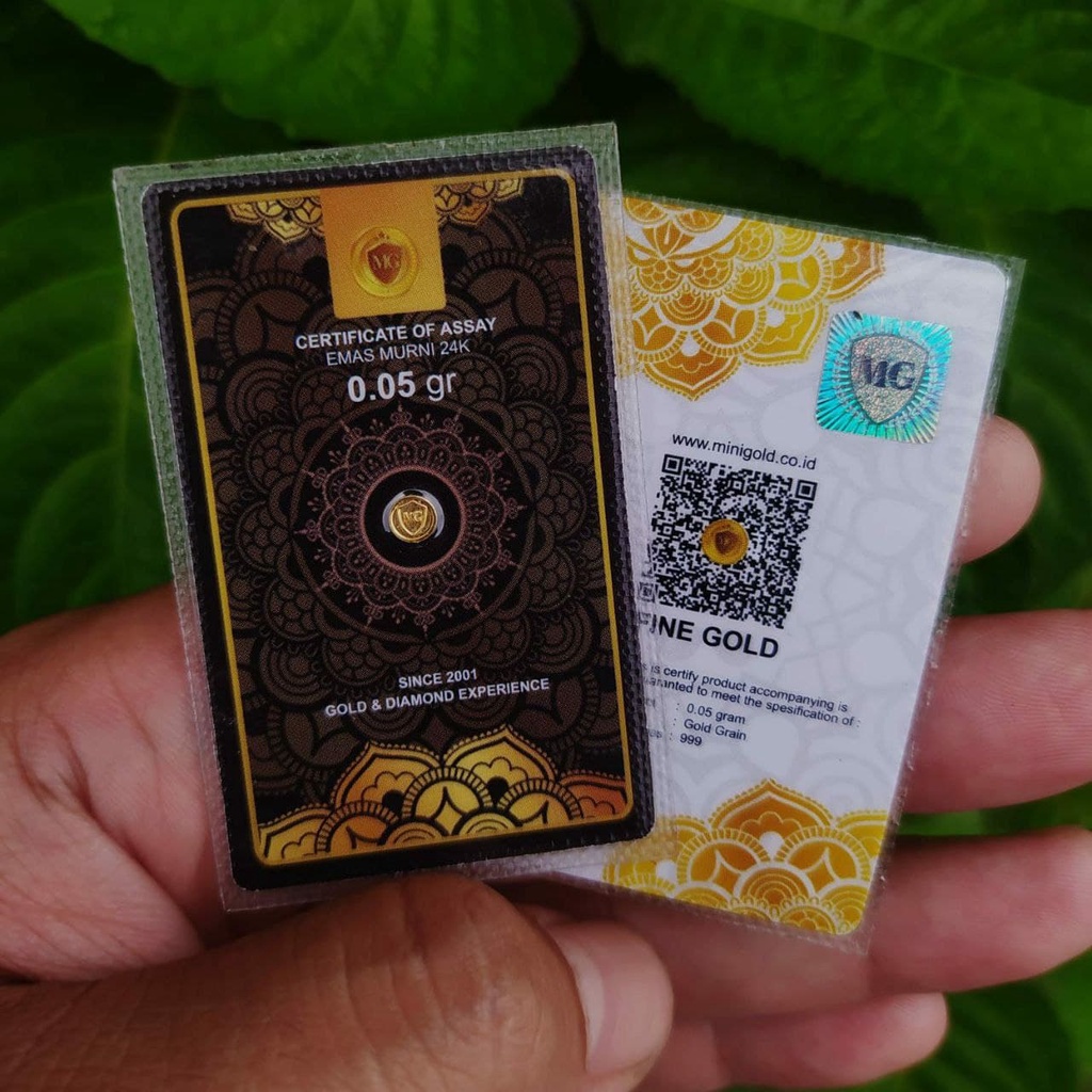 MiniGold Black Series 0.05 0,05 gr Koin Emas Mini Kecil 24K Fine Gold Logam Mulia non Antam UBS King