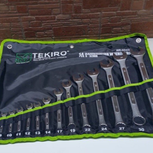 TEKIRO Kunci Ring Pas Set 14pcs Kunci Ring Pas Set TEKIRO 14 pcs 8-32mm / Combination Wrench Set 1
