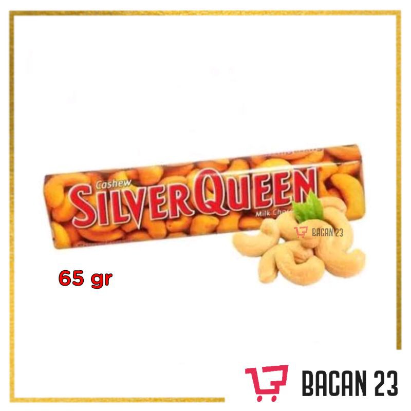 SilverQueen Cashew (62gr) / Cokelat Batang Silver Queen Kacang Mede/ Bacan23 - Bacan 23