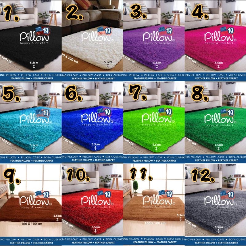 Karpet Rasfur Pillow/Surpet/Karpet Bulu/Kasur Bulu/Karpet Bulu Halus/Kasur Lantai