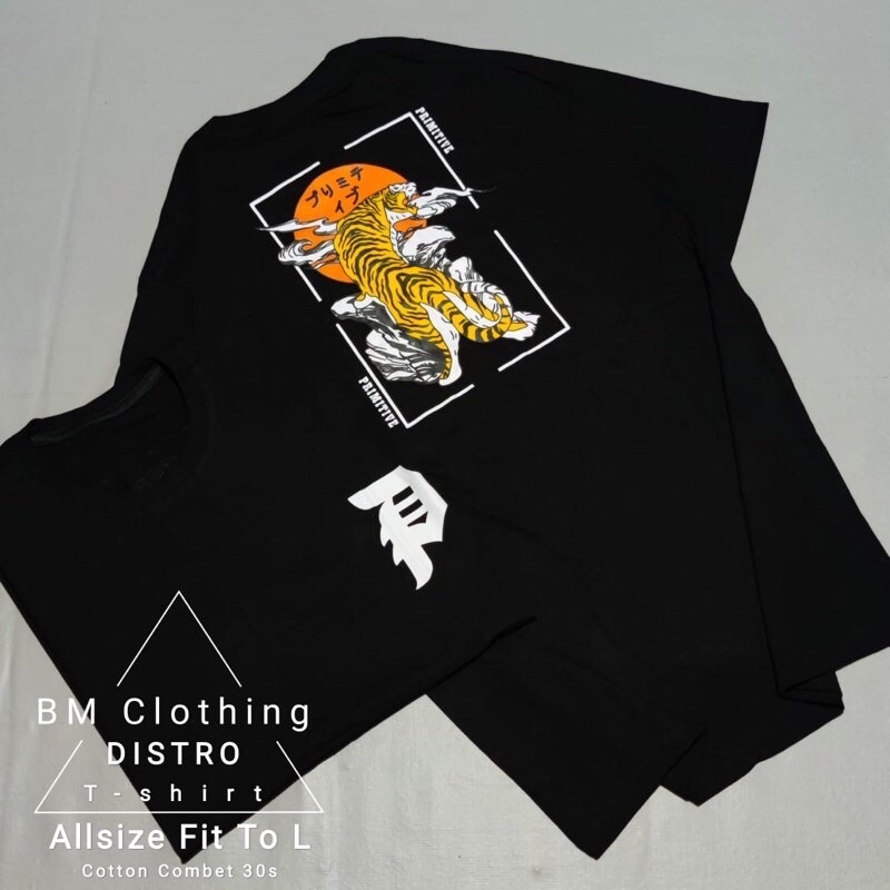 BAJU KAOS T SHIRT ATASAN DISTRO PRIA WANITA COWOK PRIMITIVE GAMBAR MACAN HARIMAU TIGER SILIWANGI ORI
