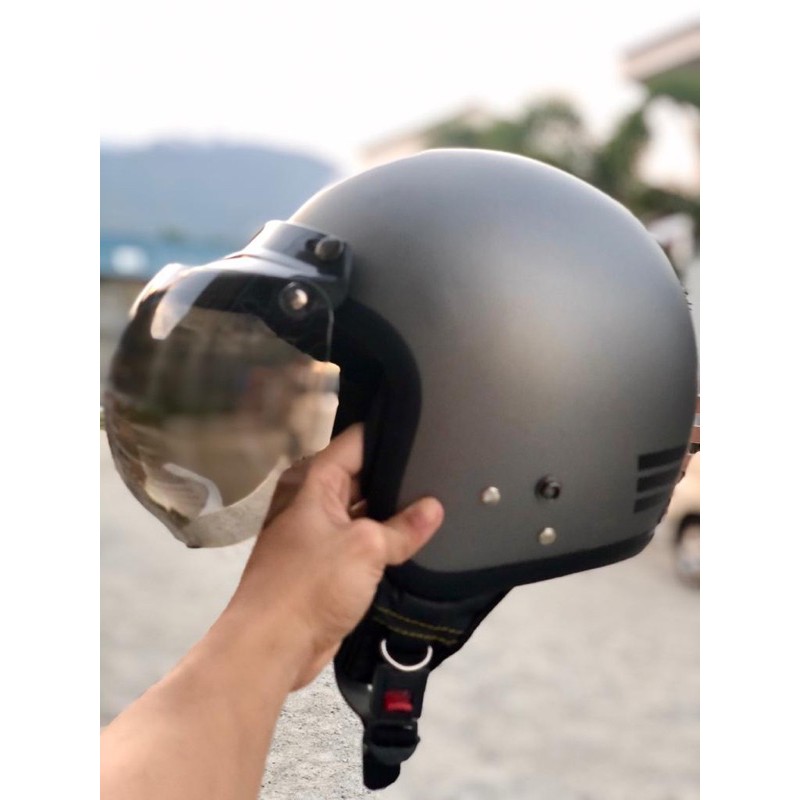 Helm Bogo Dewasa Retro Full Leher Sni