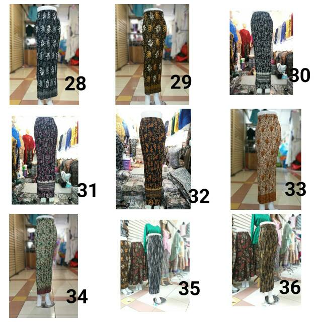 Fanstore -Rok Plisket Batik Pasangan Kebaya