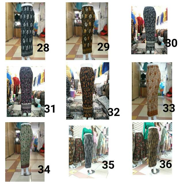 Fanstore -Rok Plisket Batik Pasangan Kebaya