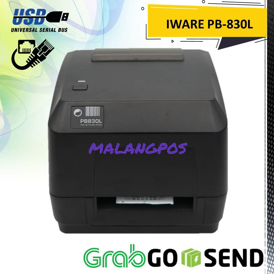 IWARE PRINTER BARCODE THERMAL / LABEL PRINTER PB-830L | PB-830L 110MM / A6 - USB LAN