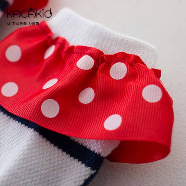 KK10-Kaos Kaki Anak Perempuan Polkadot