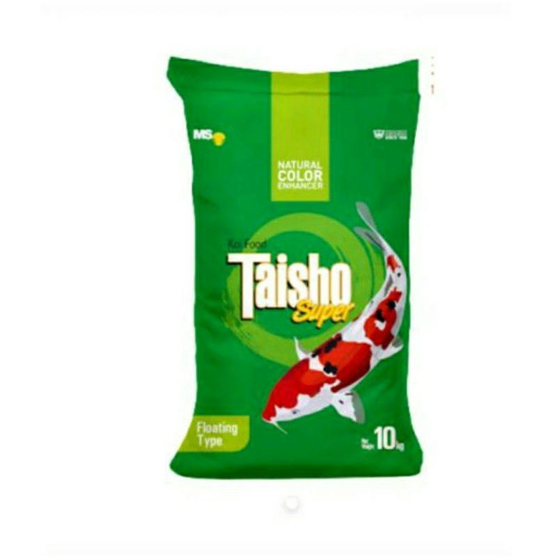 Taisho hijau / taiso super 2 mm 500 gr pelet pakan ikan koi floating