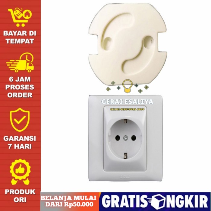 Safety Socket Plug Listrik EU Spring Style - ZC6001