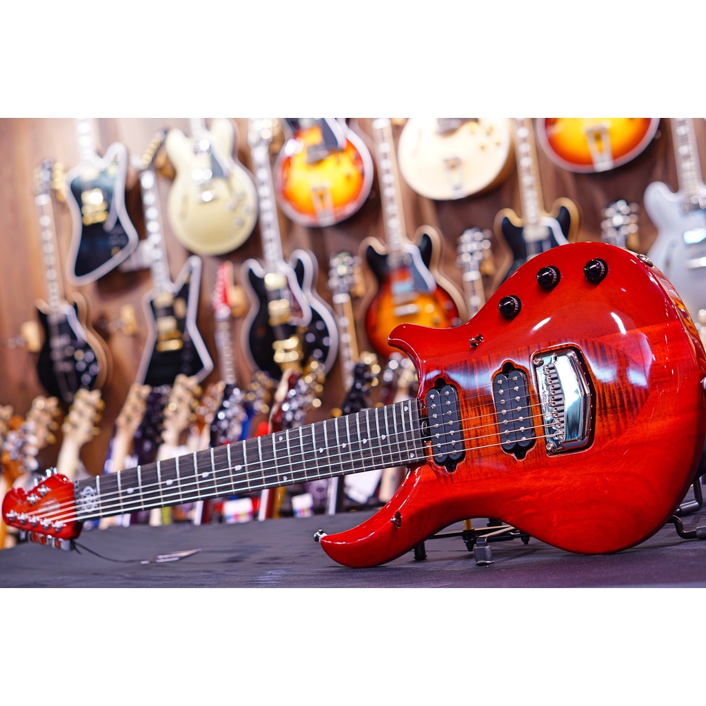 Ernie Ball Music Man John Petrucci Majesty 7-string - Red Sunrise M12232