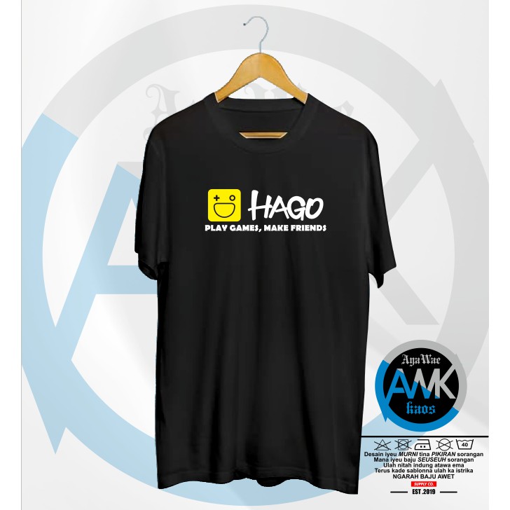 Kaos Baju Hago Kaos Game Hago Logo - AYAWAEKAOS