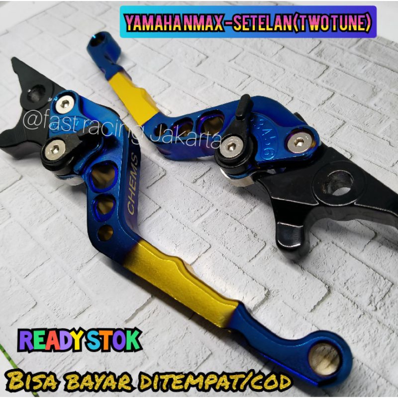 Handle Handel Rem Variasi Motor Nmax OLd Dan Nmax New Two tone MOdel Standar Sepasang Besi Premium Impor - handle rem nmax - handel rem nmax 2020 - Handle rem twotone nmax