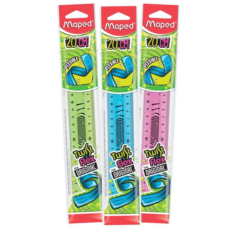 

Maped Twist n Flex The Original 20 CM Unbreakable Flexible Ruler 20cm Penggaris Elastis Fleksible