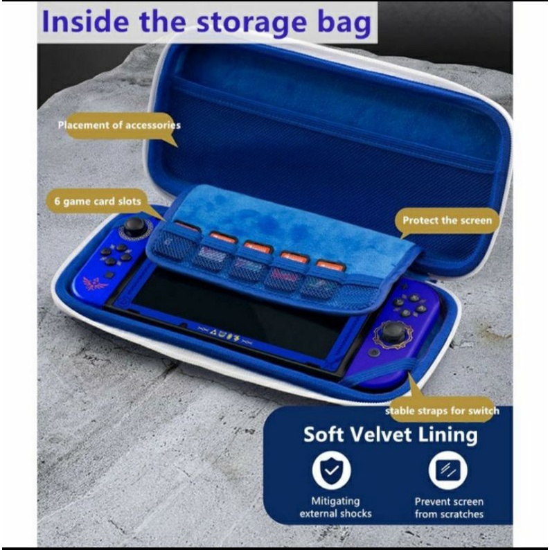 IINE Storage Bag Zelda Skyward Nintendo Switch v2 OLED POUCH Case