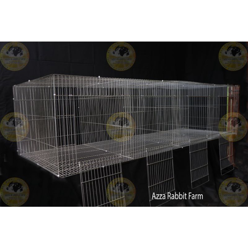 Kandang galvanis kelinci 4 plong