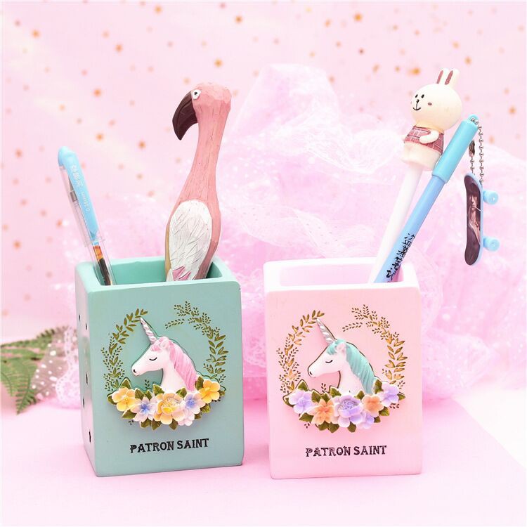 Pen Holder - Tempat Penyimpanan Alat Tulis Karakter Unicorn Lucu