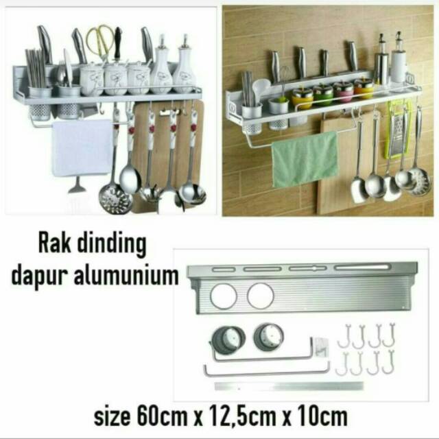Rak Dinding Dapur Aluminium