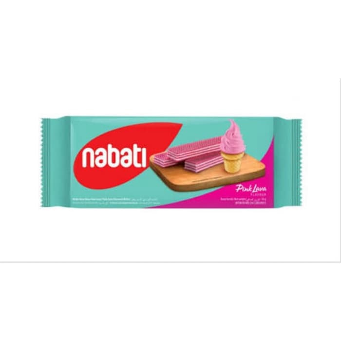 

Nabati Rasa Pink Lava 110 gram | Biskuit Wafer Nabati Pink Murah 110g